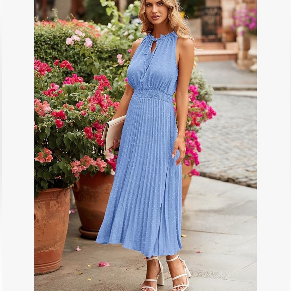 Blue cocktail dress